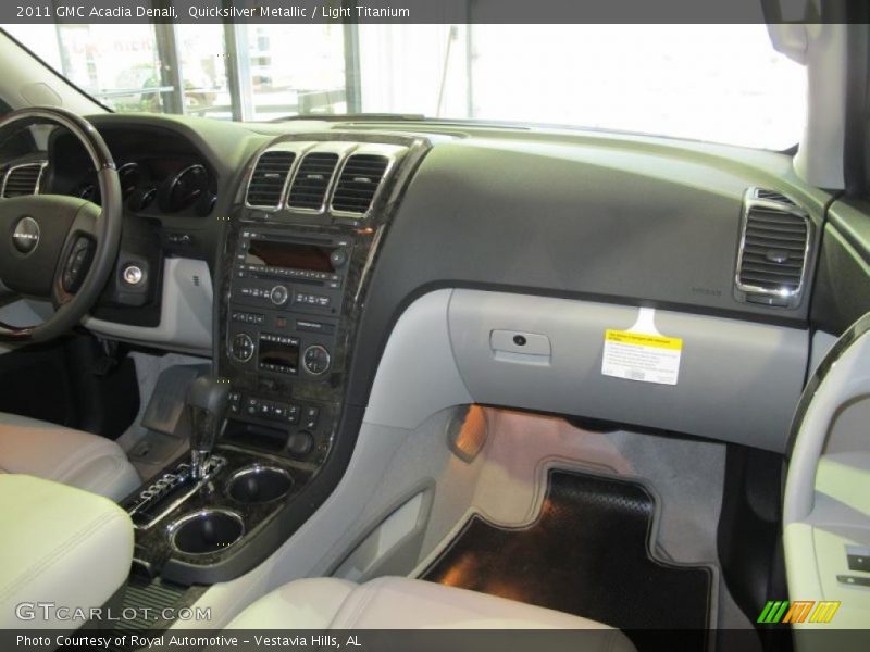 Dashboard of 2011 Acadia Denali