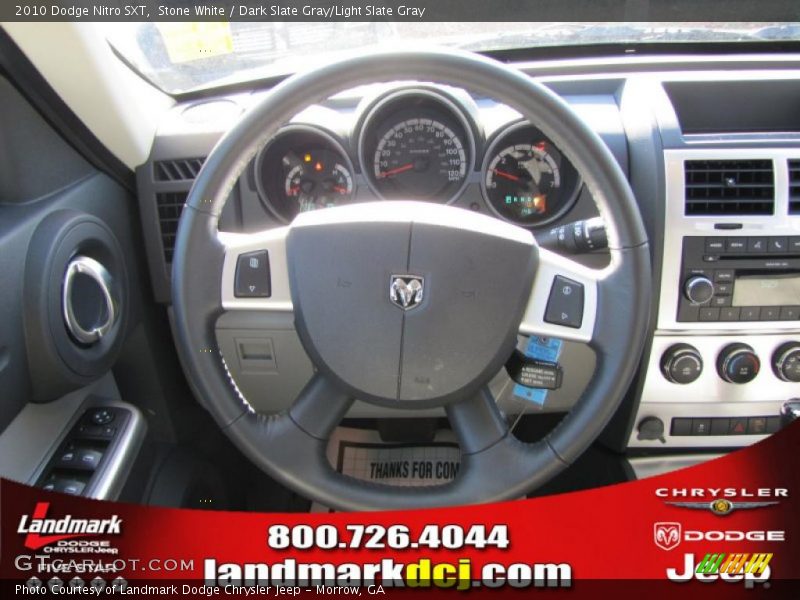 Stone White / Dark Slate Gray/Light Slate Gray 2010 Dodge Nitro SXT