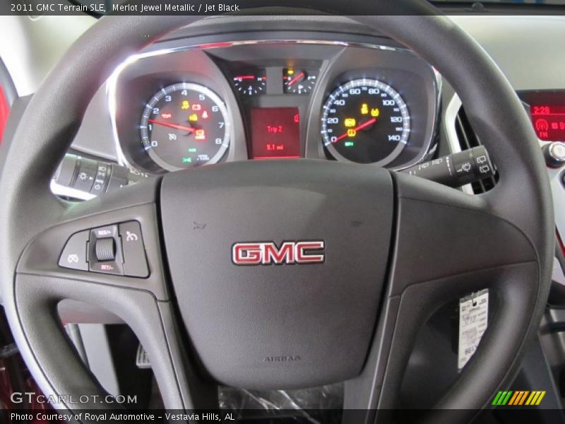 Merlot Jewel Metallic / Jet Black 2011 GMC Terrain SLE