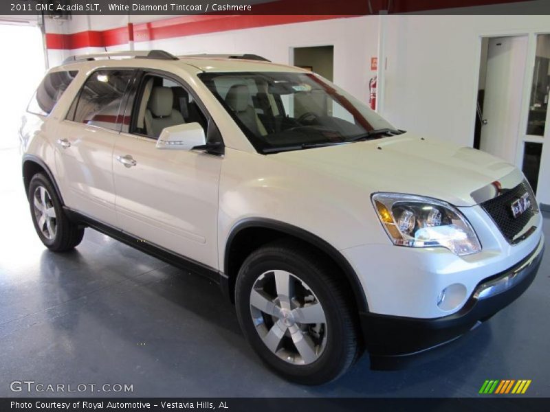 White Diamond Tintcoat / Cashmere 2011 GMC Acadia SLT