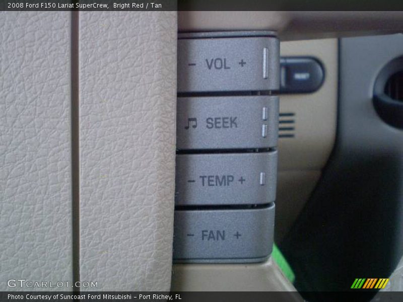 Bright Red / Tan 2008 Ford F150 Lariat SuperCrew