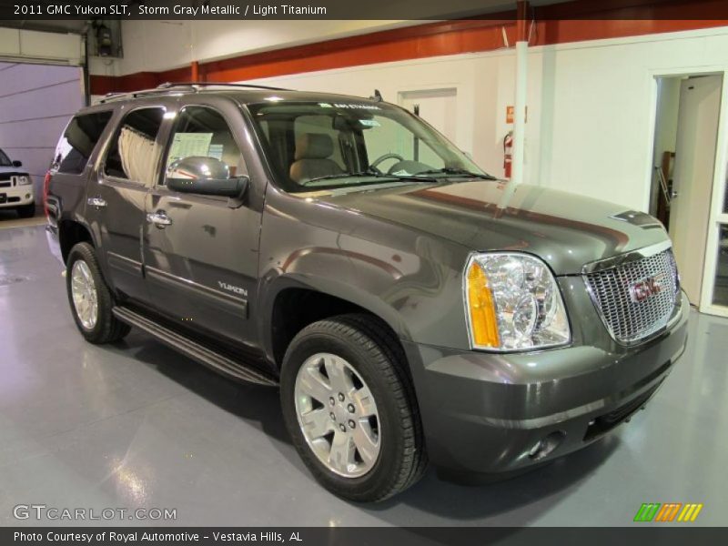 Storm Gray Metallic / Light Titanium 2011 GMC Yukon SLT