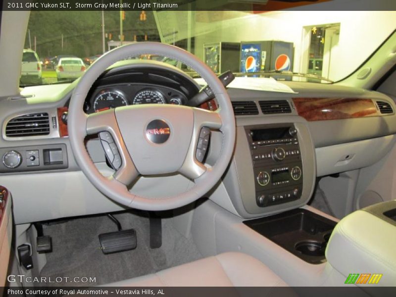 Storm Gray Metallic / Light Titanium 2011 GMC Yukon SLT