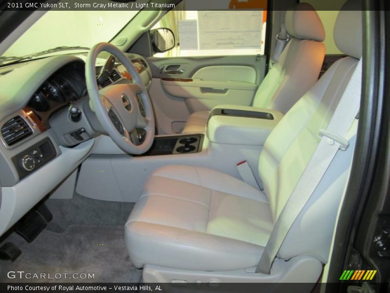 Storm Gray Metallic / Light Titanium 2011 GMC Yukon SLT