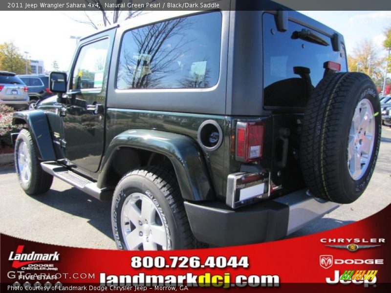 Natural Green Pearl / Black/Dark Saddle 2011 Jeep Wrangler Sahara 4x4