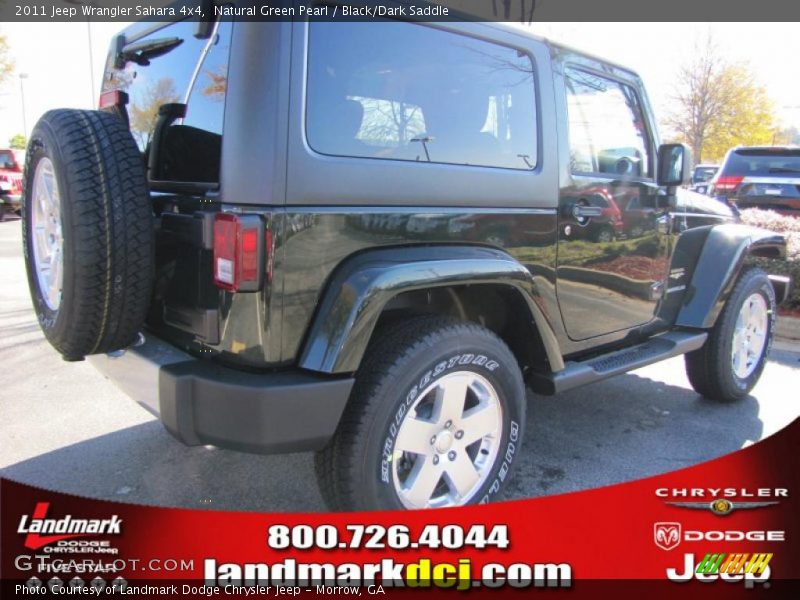 Natural Green Pearl / Black/Dark Saddle 2011 Jeep Wrangler Sahara 4x4