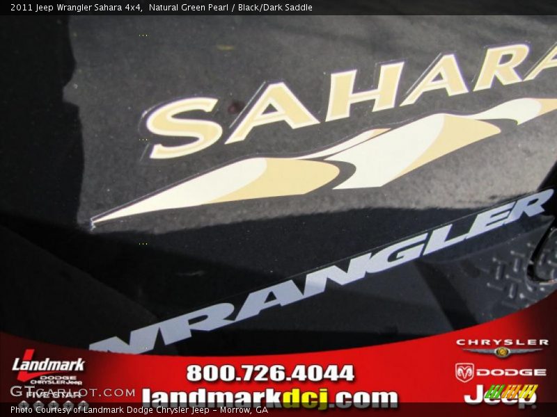 Natural Green Pearl / Black/Dark Saddle 2011 Jeep Wrangler Sahara 4x4