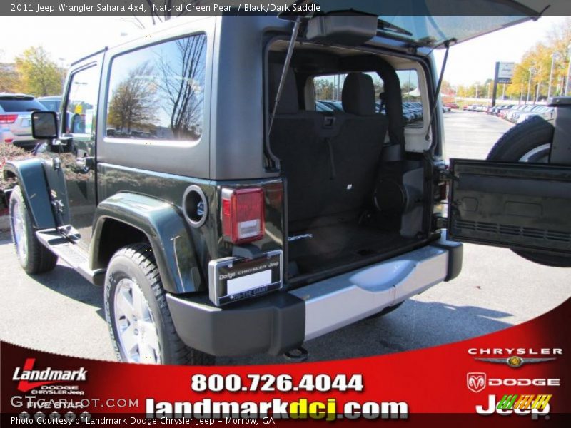 Natural Green Pearl / Black/Dark Saddle 2011 Jeep Wrangler Sahara 4x4