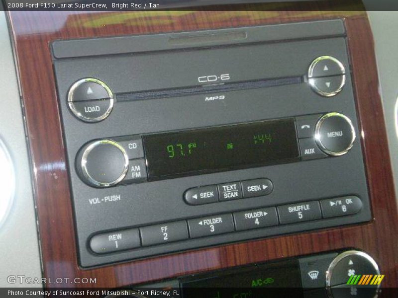 Bright Red / Tan 2008 Ford F150 Lariat SuperCrew