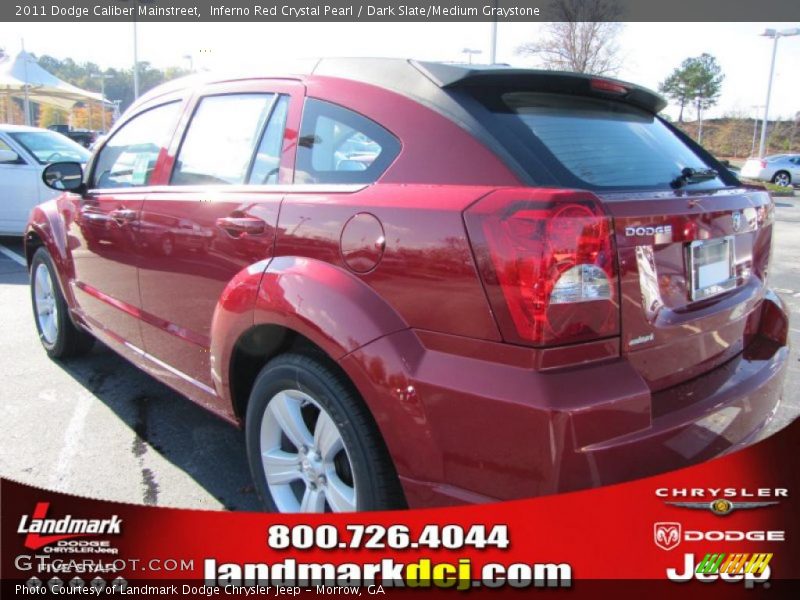Inferno Red Crystal Pearl / Dark Slate/Medium Graystone 2011 Dodge Caliber Mainstreet