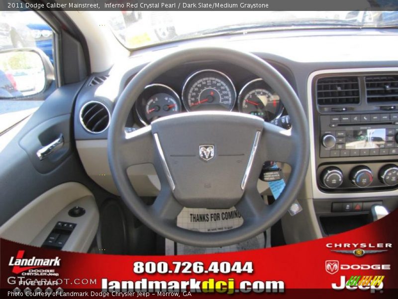 Inferno Red Crystal Pearl / Dark Slate/Medium Graystone 2011 Dodge Caliber Mainstreet