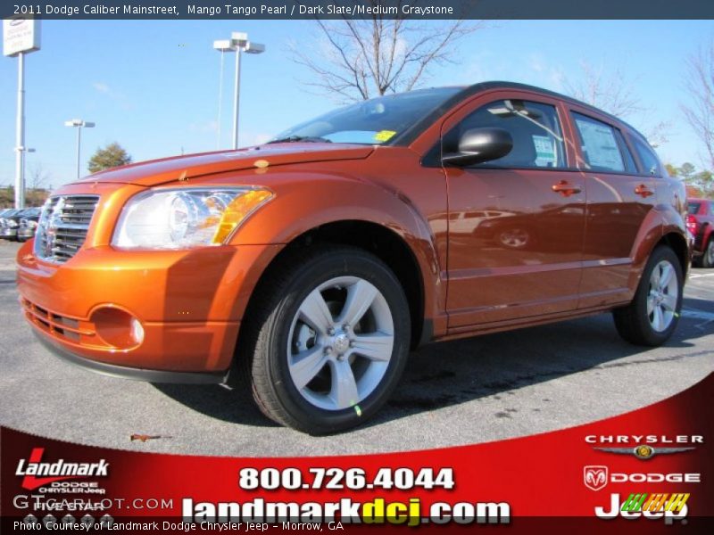 Mango Tango Pearl / Dark Slate/Medium Graystone 2011 Dodge Caliber Mainstreet