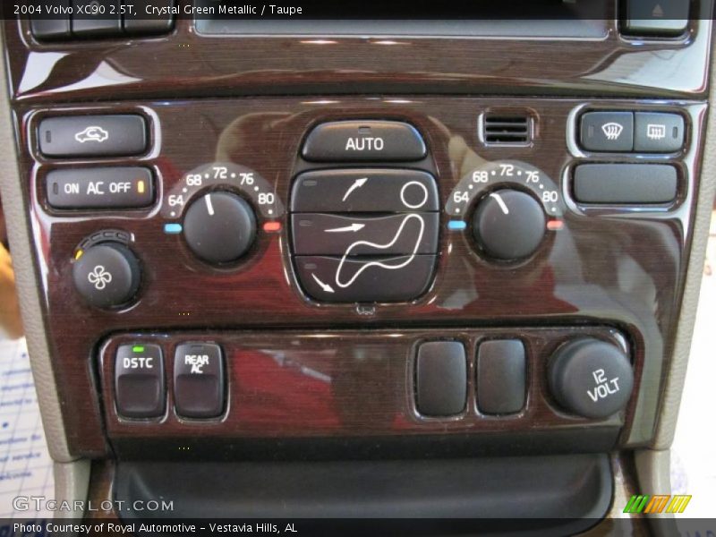 Controls of 2004 XC90 2.5T