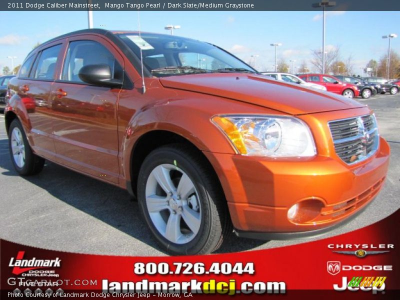 Mango Tango Pearl / Dark Slate/Medium Graystone 2011 Dodge Caliber Mainstreet