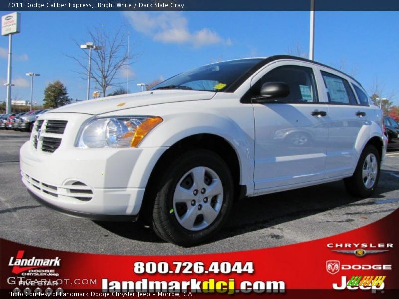 Bright White / Dark Slate Gray 2011 Dodge Caliber Express