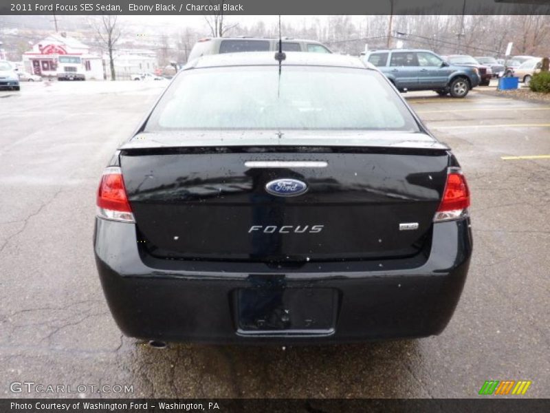 Ebony Black / Charcoal Black 2011 Ford Focus SES Sedan