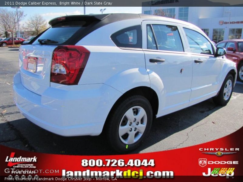 Bright White / Dark Slate Gray 2011 Dodge Caliber Express