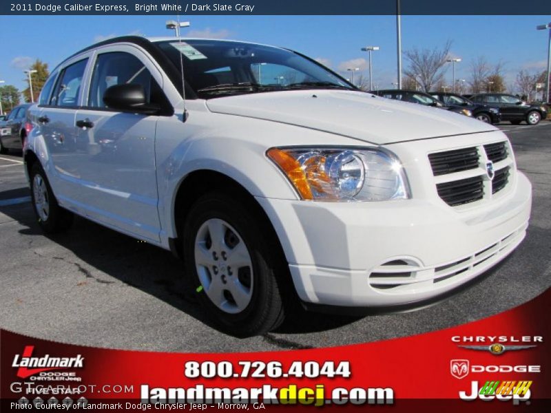 Bright White / Dark Slate Gray 2011 Dodge Caliber Express