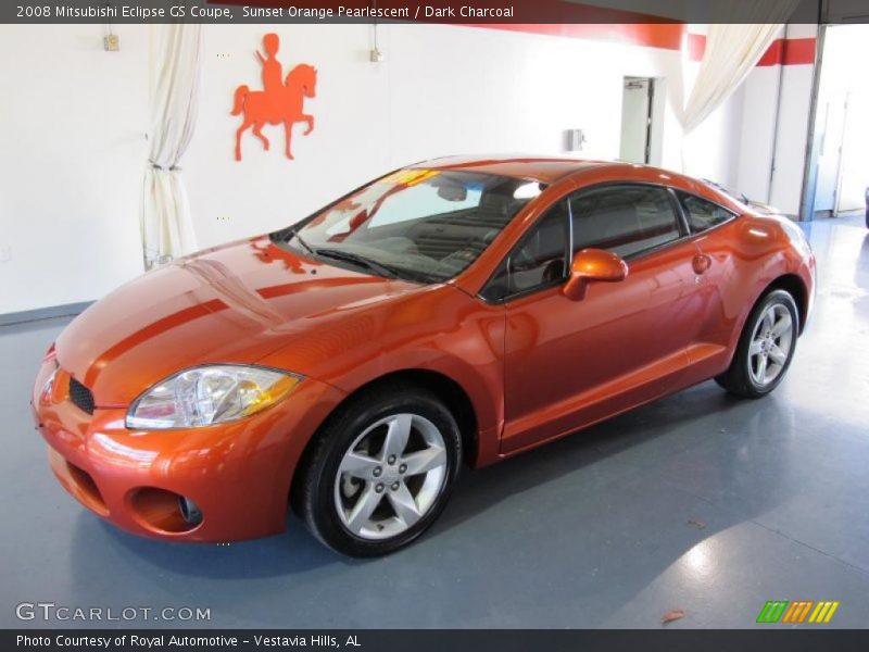 Sunset Orange Pearlescent / Dark Charcoal 2008 Mitsubishi Eclipse GS Coupe