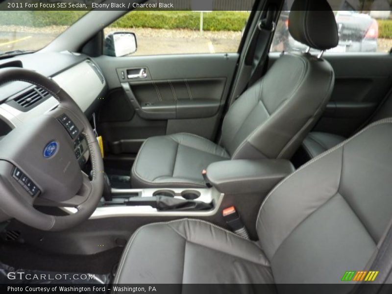 Ebony Black / Charcoal Black 2011 Ford Focus SES Sedan