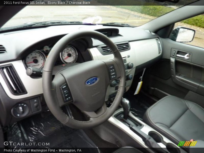 Ebony Black / Charcoal Black 2011 Ford Focus SES Sedan