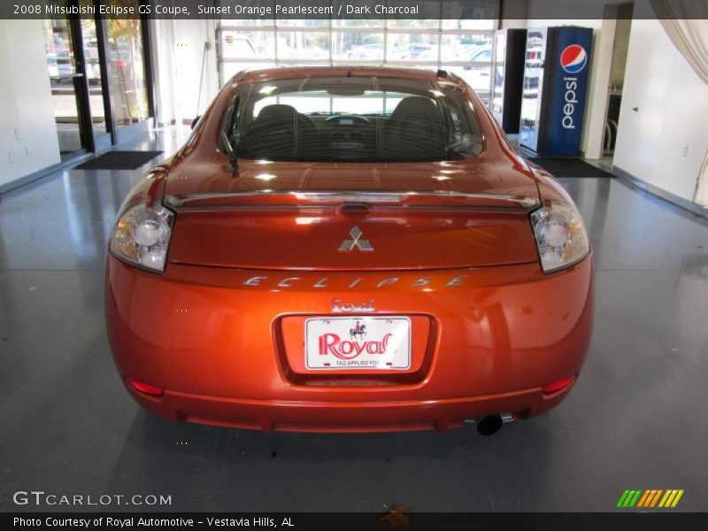 Sunset Orange Pearlescent / Dark Charcoal 2008 Mitsubishi Eclipse GS Coupe