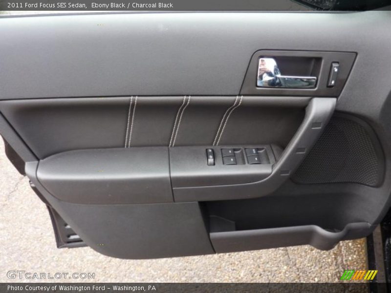 Ebony Black / Charcoal Black 2011 Ford Focus SES Sedan