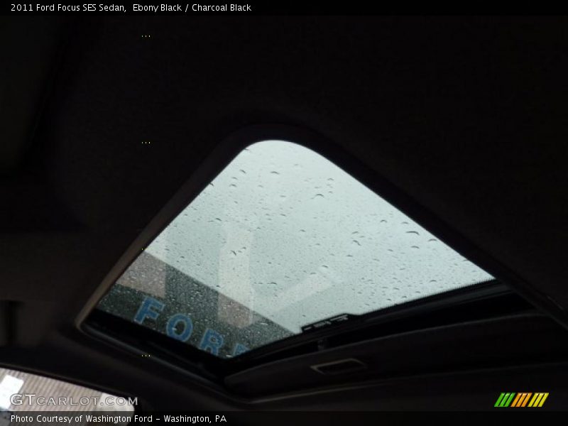Ebony Black / Charcoal Black 2011 Ford Focus SES Sedan
