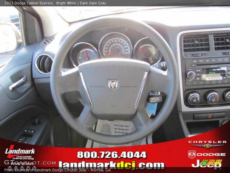 Bright White / Dark Slate Gray 2011 Dodge Caliber Express