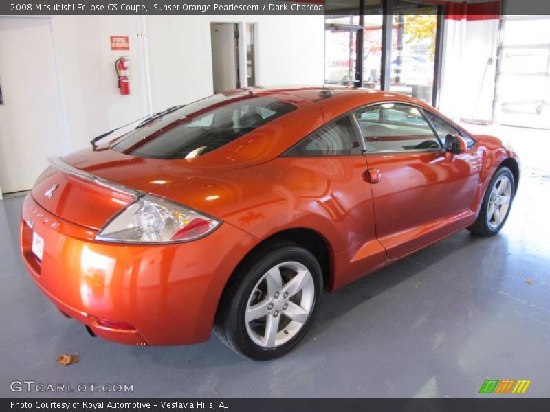 Sunset Orange Pearlescent / Dark Charcoal 2008 Mitsubishi Eclipse GS Coupe