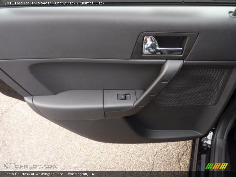 Ebony Black / Charcoal Black 2011 Ford Focus SES Sedan