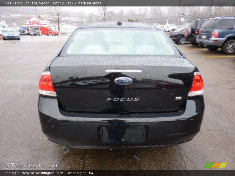 Ebony Black / Medium Stone 2011 Ford Focus SE Sedan