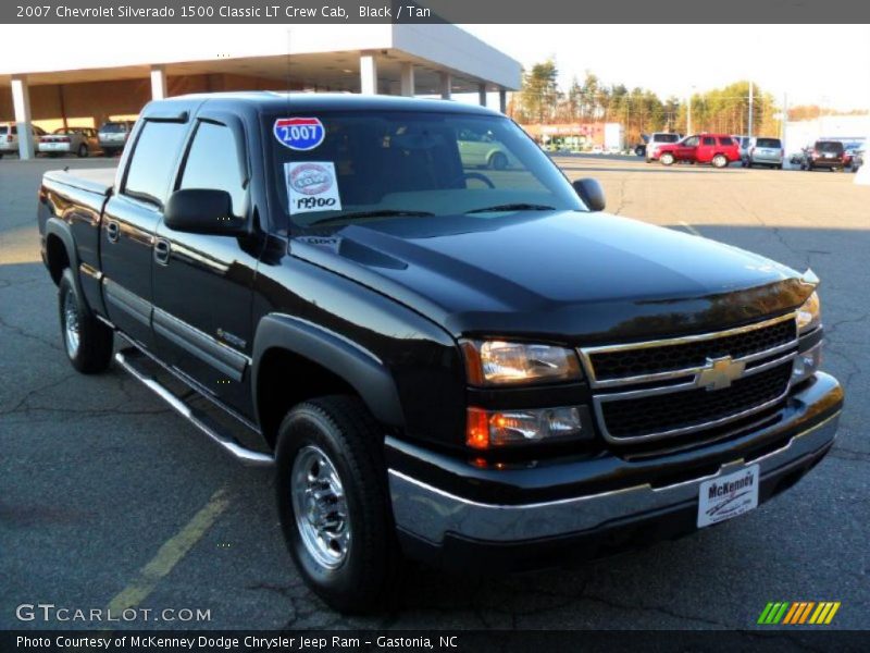 Black / Tan 2007 Chevrolet Silverado 1500 Classic LT Crew Cab