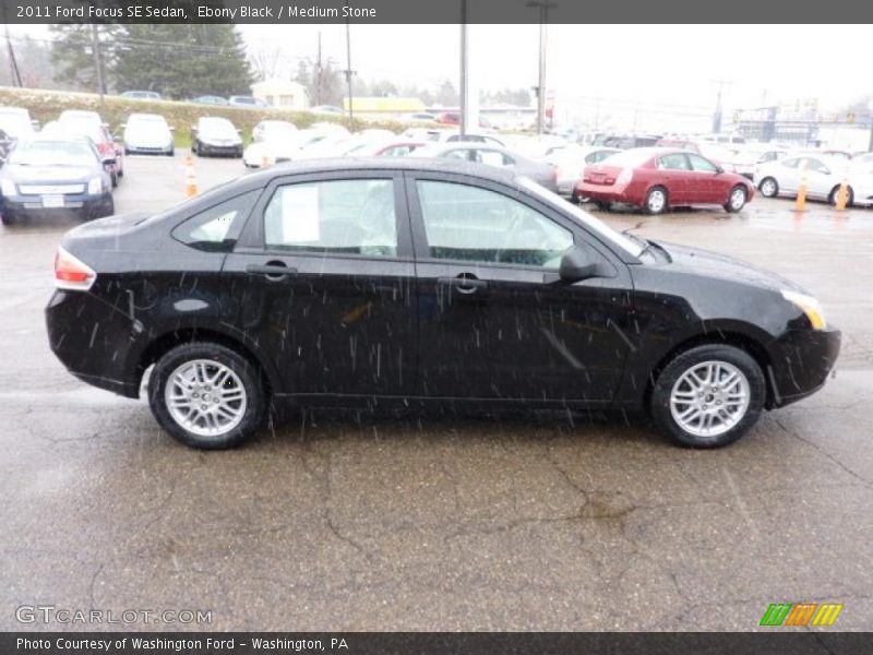 Ebony Black / Medium Stone 2011 Ford Focus SE Sedan