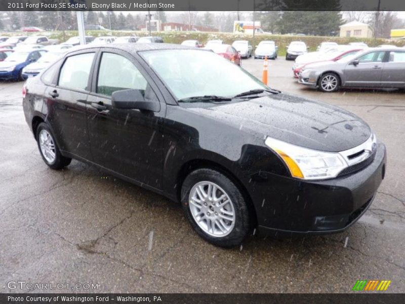 Ebony Black / Medium Stone 2011 Ford Focus SE Sedan