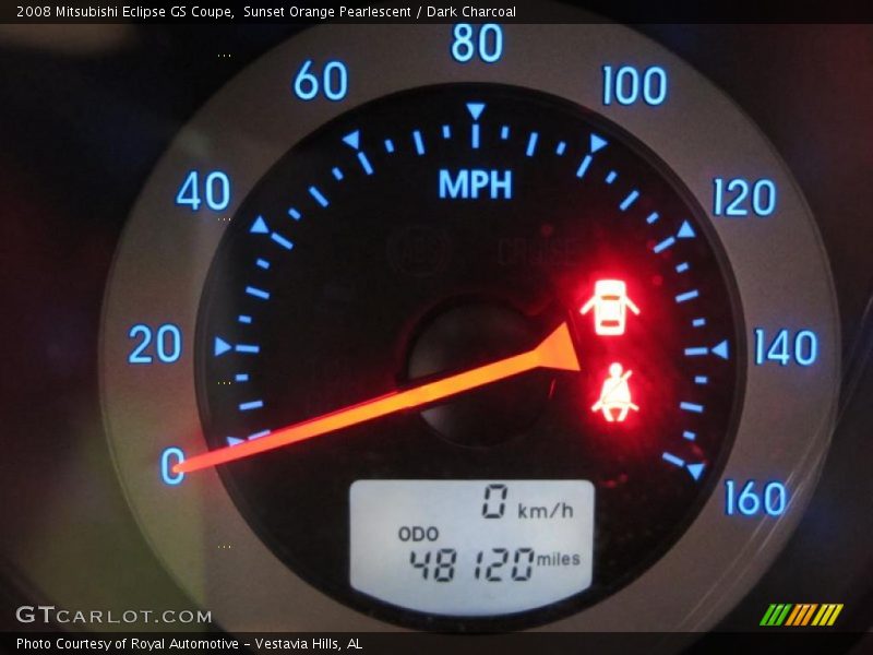 Sunset Orange Pearlescent / Dark Charcoal 2008 Mitsubishi Eclipse GS Coupe