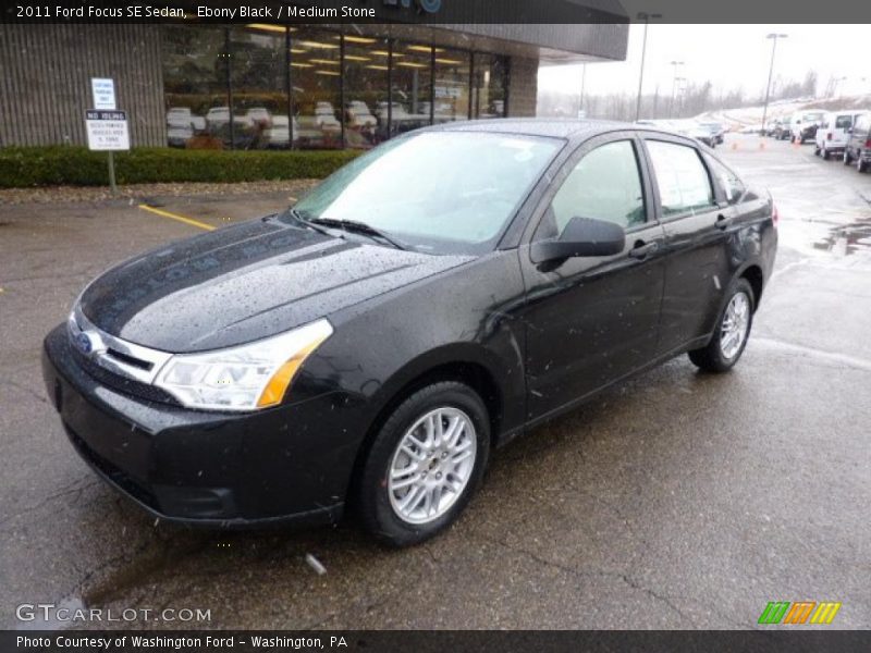 Ebony Black / Medium Stone 2011 Ford Focus SE Sedan
