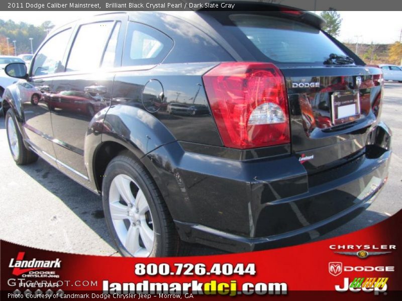 Brilliant Black Crystal Pearl / Dark Slate Gray 2011 Dodge Caliber Mainstreet