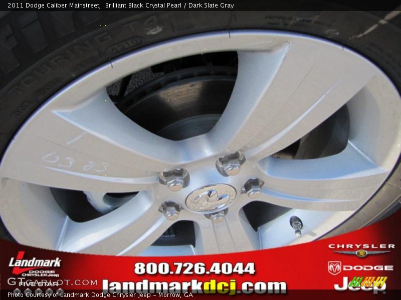 Brilliant Black Crystal Pearl / Dark Slate Gray 2011 Dodge Caliber Mainstreet