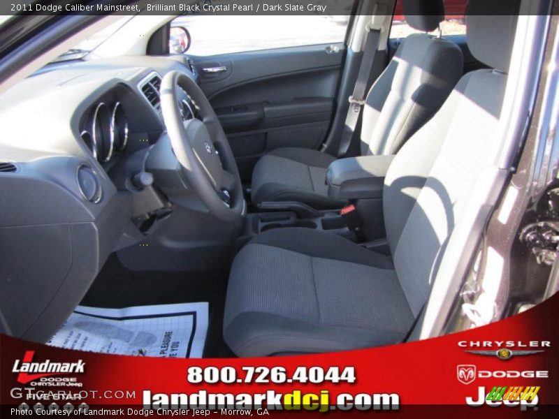 Brilliant Black Crystal Pearl / Dark Slate Gray 2011 Dodge Caliber Mainstreet