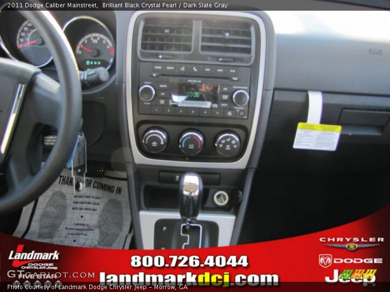 Brilliant Black Crystal Pearl / Dark Slate Gray 2011 Dodge Caliber Mainstreet
