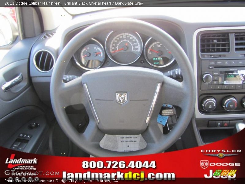 Brilliant Black Crystal Pearl / Dark Slate Gray 2011 Dodge Caliber Mainstreet