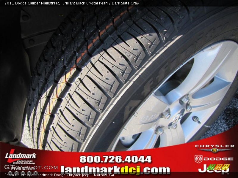 Brilliant Black Crystal Pearl / Dark Slate Gray 2011 Dodge Caliber Mainstreet