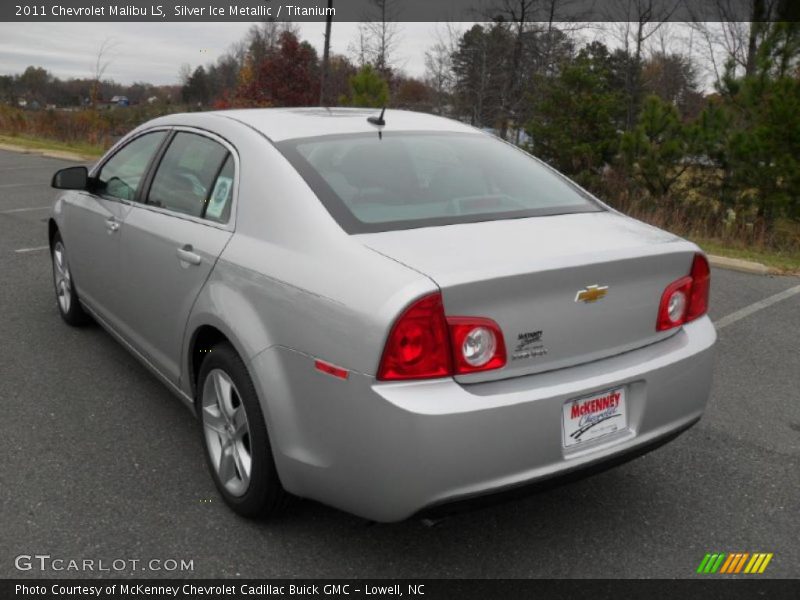 Silver Ice Metallic / Titanium 2011 Chevrolet Malibu LS