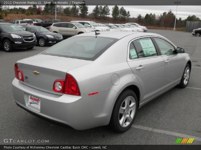 Silver Ice Metallic / Titanium 2011 Chevrolet Malibu LS