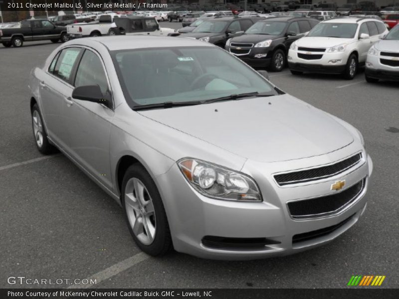 Silver Ice Metallic / Titanium 2011 Chevrolet Malibu LS