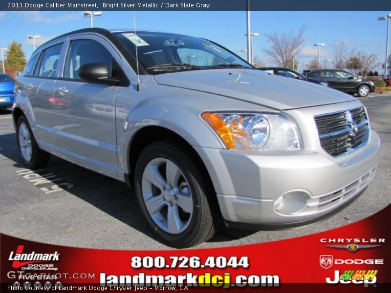 Bright Silver Metallic / Dark Slate Gray 2011 Dodge Caliber Mainstreet