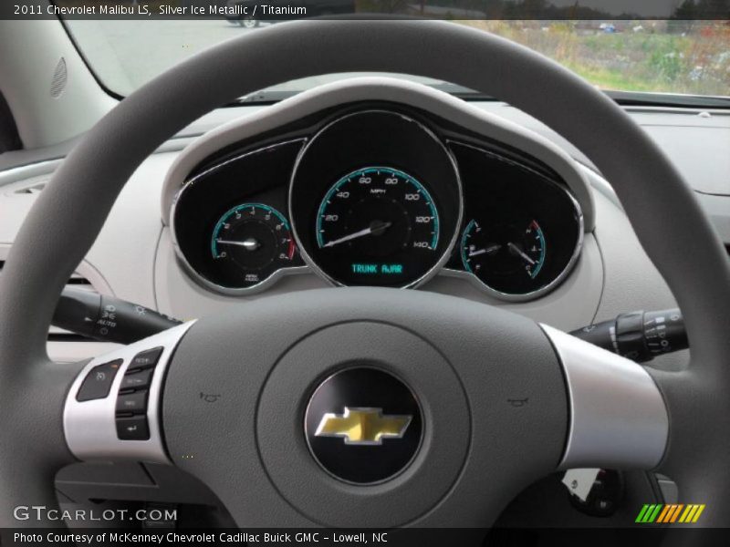 Silver Ice Metallic / Titanium 2011 Chevrolet Malibu LS