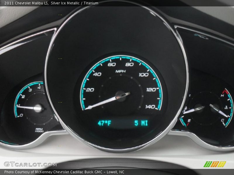 Silver Ice Metallic / Titanium 2011 Chevrolet Malibu LS