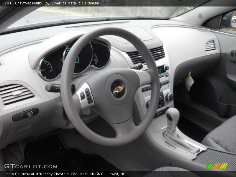 Silver Ice Metallic / Titanium 2011 Chevrolet Malibu LS